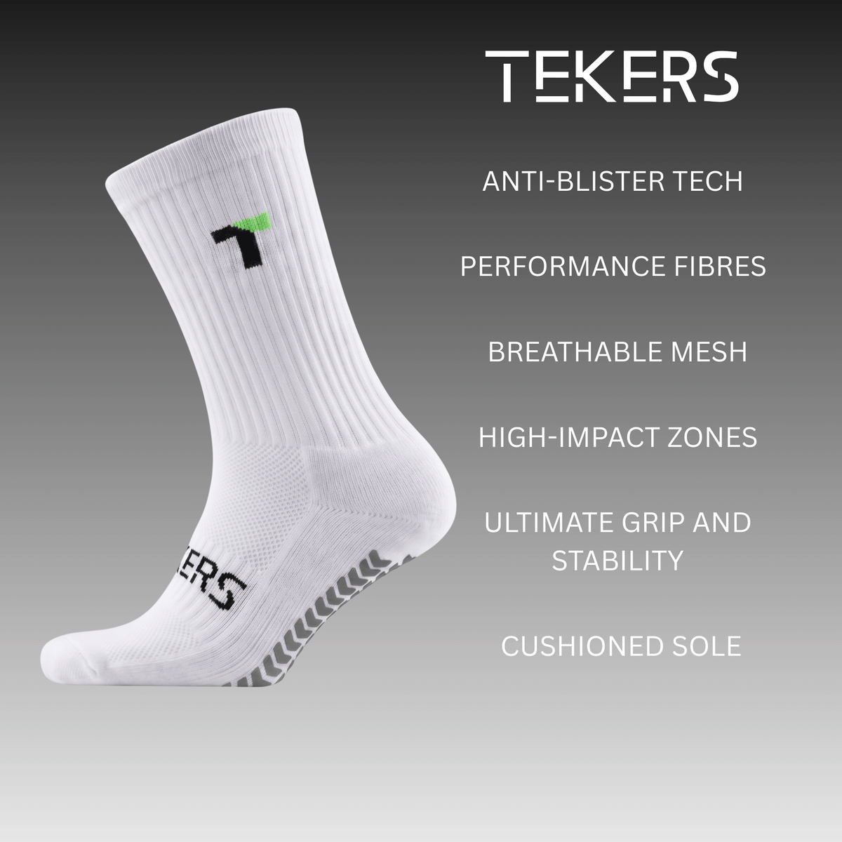 TEKERS: PERFORMANCE GRIP SOCKS